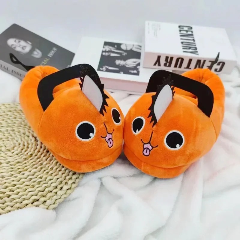 アニメチェーンソーマンポチタハウススリッパ冬靴女性暖かいふわ - Mule Slip On のレビューと価格