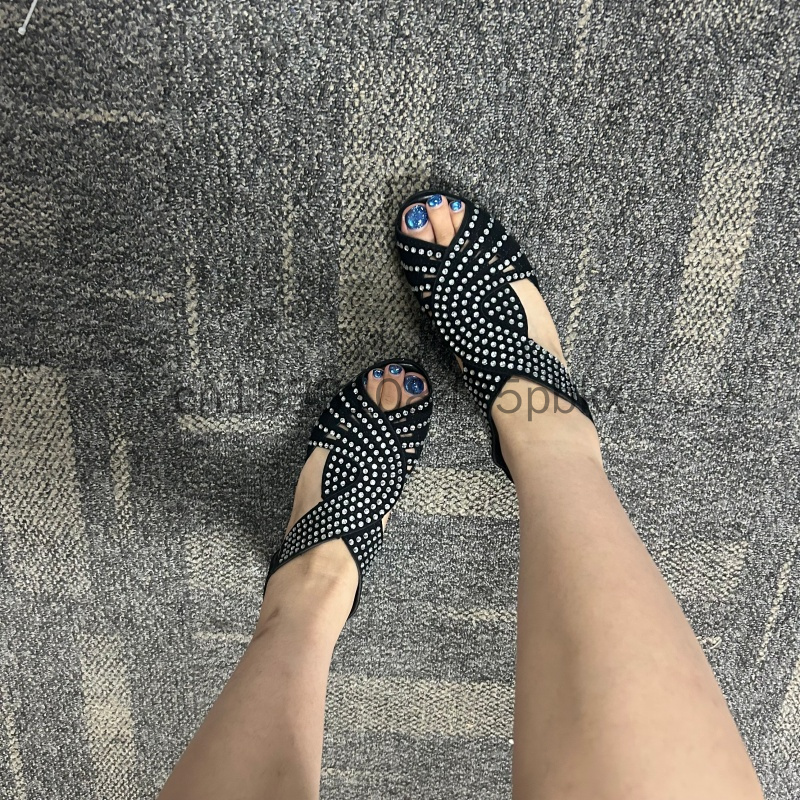 女性ポインテッドトゥスリングバックサンダルバックジッパー厚い - Women'S Shoes Clogs のレビューと価格