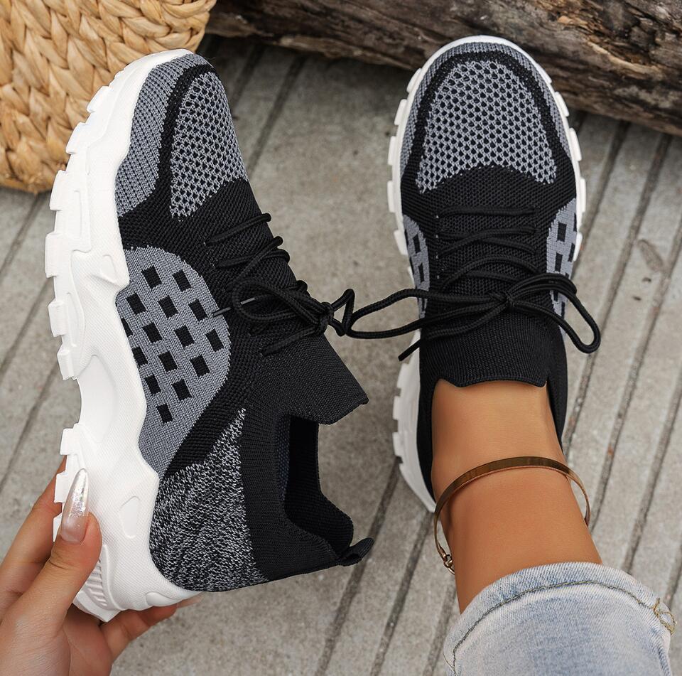 レディース通気性ニットメッシュスポーツシューズサマーカジュア - Women Shoes Tennis のレビューと価格