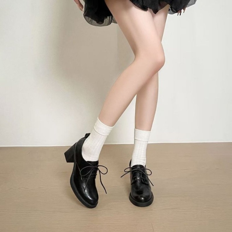 レディース スクエアトゥ レースアップ オックスフォードシュ - Oxford Lace Up Women のレビューと価格