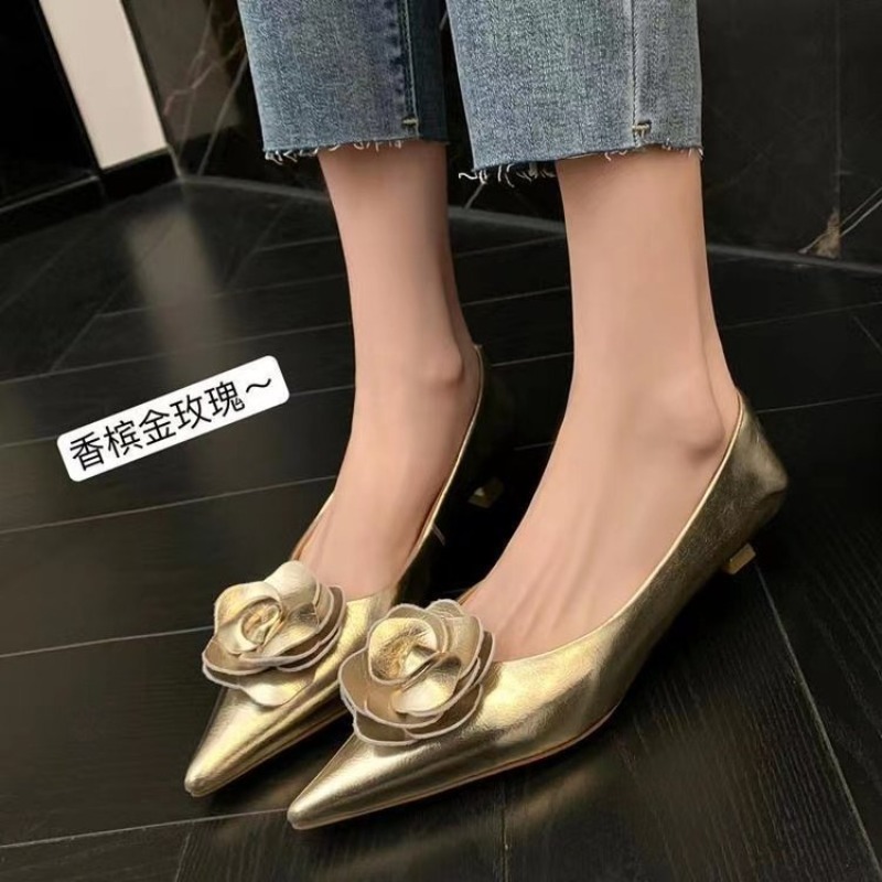 女性の豪華な高品質のパテントレザーの花柄ハイヒール、セクシー - Women'S Shoes Quality のレビューと価格
