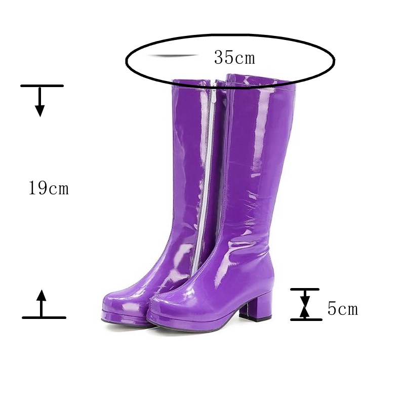 Reave cat-sweet-膝丈のPUブーツ,丸いつま先 - Knee High Boots Women のレビューと価格